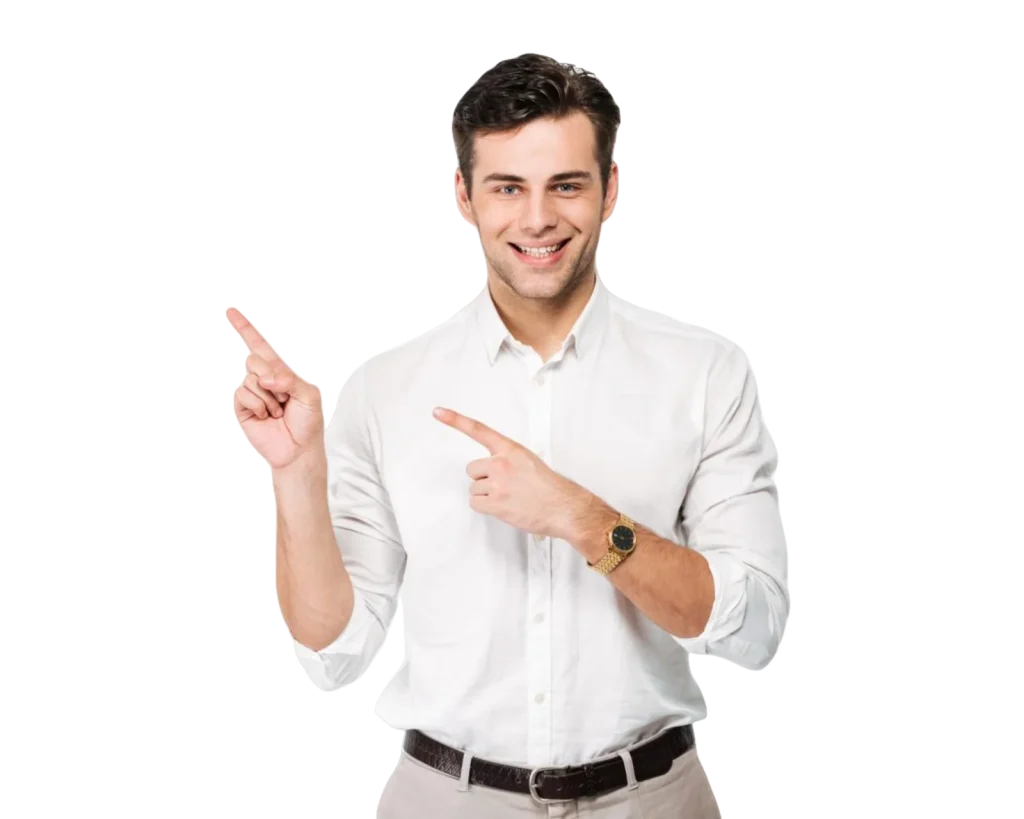 man doing gesture